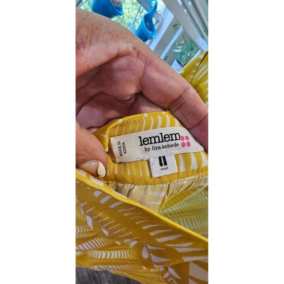 Lemlem Liya Kebede‎ Yellow Tiered Midi Dress Size Small - Picture 8 of 8